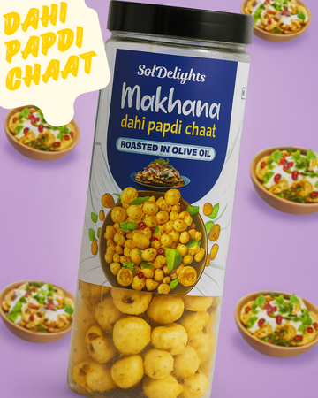 Makhana Dahi Papdi Chaat | Roasted In Olive Oil | 65g