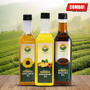 Groundnut + Sunflower + Mustard | COMBO | 1L Each