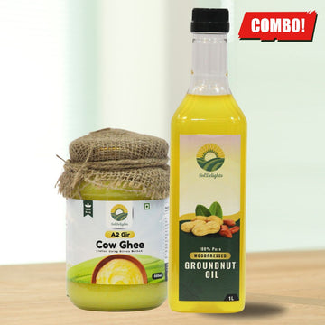 A2 Gir Cow Ghee 500ML + Groundnut Oil 1L | COMBO